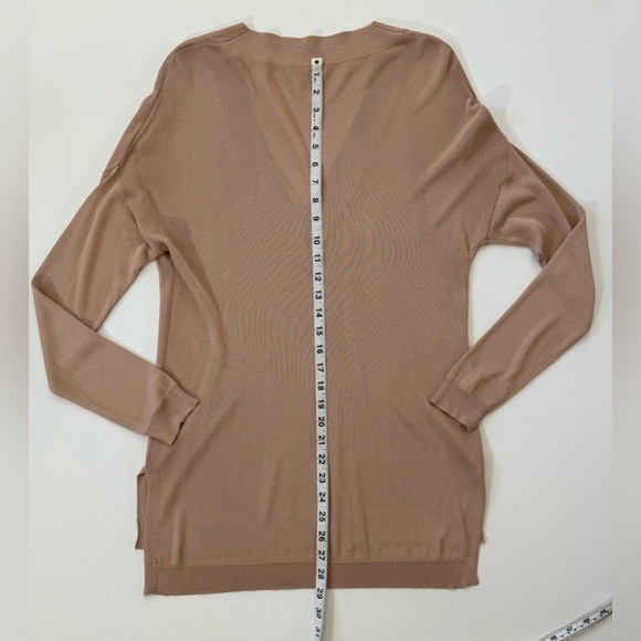 Rag & Bone Yvette V Neck Drop Shoulder Light Viscose Tunic Sweater Medium - Picture 10 of 11